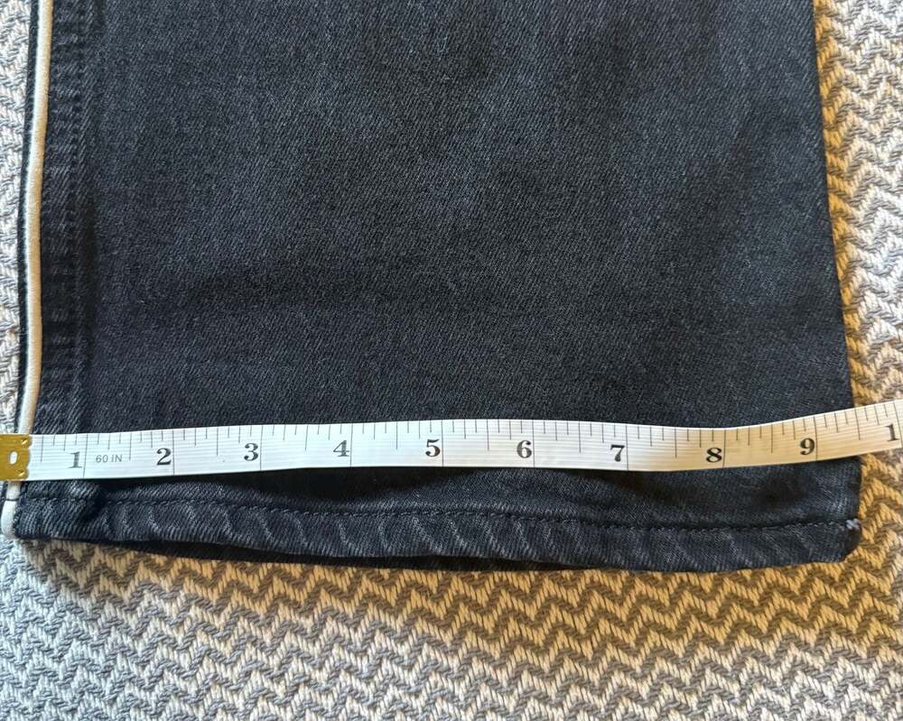 Levi’s Premium Wedgie Bootcut Piping Jeans Black White Trim W30 L30 JoJo Embroid - Picture 12 of 12